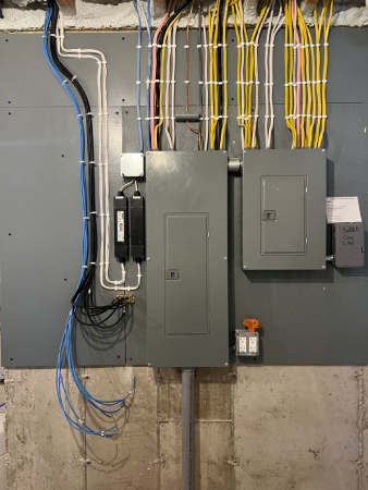 electrical box with wiring